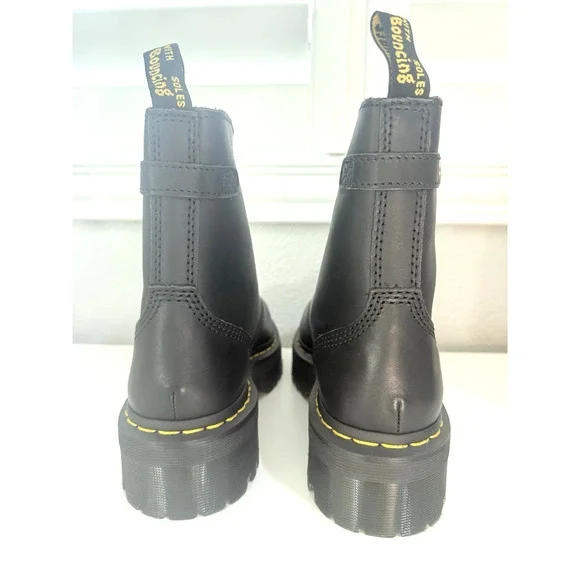 Dr. Martens Jetta Zip Platform Boots, Chunky Black Sendal Leather, W10/M9, RARE - Picture 4 of 8